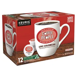 Coffee People Colombian Coffee - Keurig K-Cup Pods - Medium Roast Coffee - Single Origin Coffee