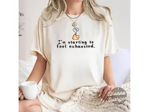 Comfort Colors I'm Starting To Feel Exhausted Sweatshirt Stardew Valley Sleepy Chicken Sweater Pixel Art Gamer Gift For Him Or Her Pelican Town Cozy