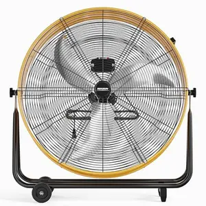 ROVSUN 30 Inch High Velocity Drum Fan, 13000CFM Industrial Metal Floor Fan with Handle, Heavy Duty, 3-Speed, 360° Tilt, Air Circulator for Shop, Garage, Gym, Barn, Commercial, UL Listed