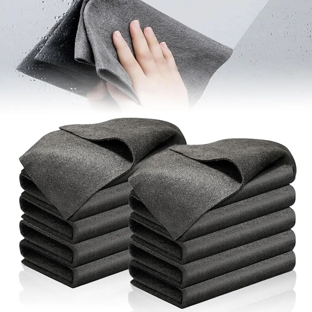 10pcs Thicken Magic Cleaning Glass Cloth Reuseable Streak Free Microfiber Cloth Magic Fiber Microfiber Cleaning Cloth Microfiber Cleaning Rag for Glass Cars Kitchen Bathroom 30*40cm