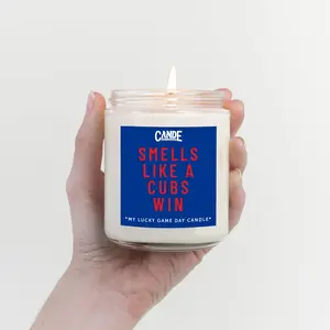 Smells Like a Baseball Win Candle – Scented Soy Wax Candle – Baseball Fan Gift – Game Day Home Fragrance – Clean Burning Sports Candle