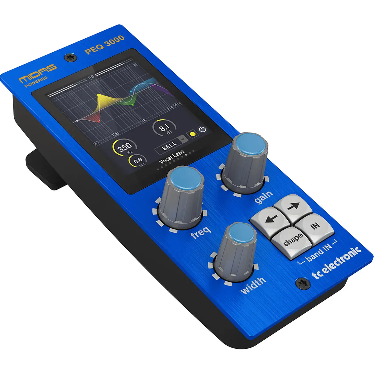 TC Electronic PEQ 3000-DT Midas-Powered 12-Band Parametric Equalizer Plug-In with Hardware Desktop Controller