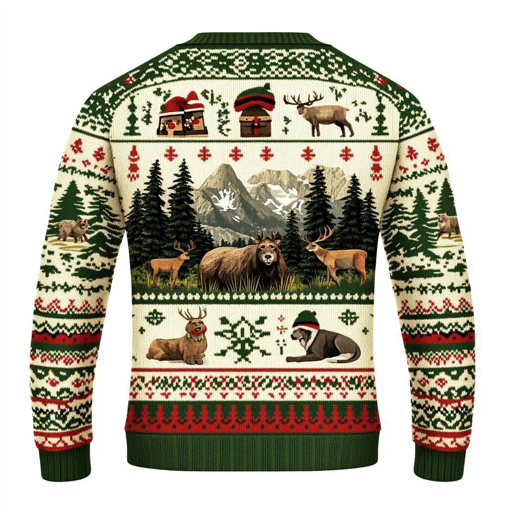Get Festive in National Parks Ugly Christmas Sweater - Funny Holiday Sweater for Men, Women, Kids & Families - Perfect for Holiday Parties & Gifts!