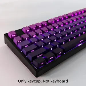 RGB Backlight Keycap, PBT Keycap, Keyboard Keycap, Gaming Keyboard Keycap, RGB Backlit Keycap for 6.25U Space 61 68 75 82 87 98 100 108, Computer Accessories
