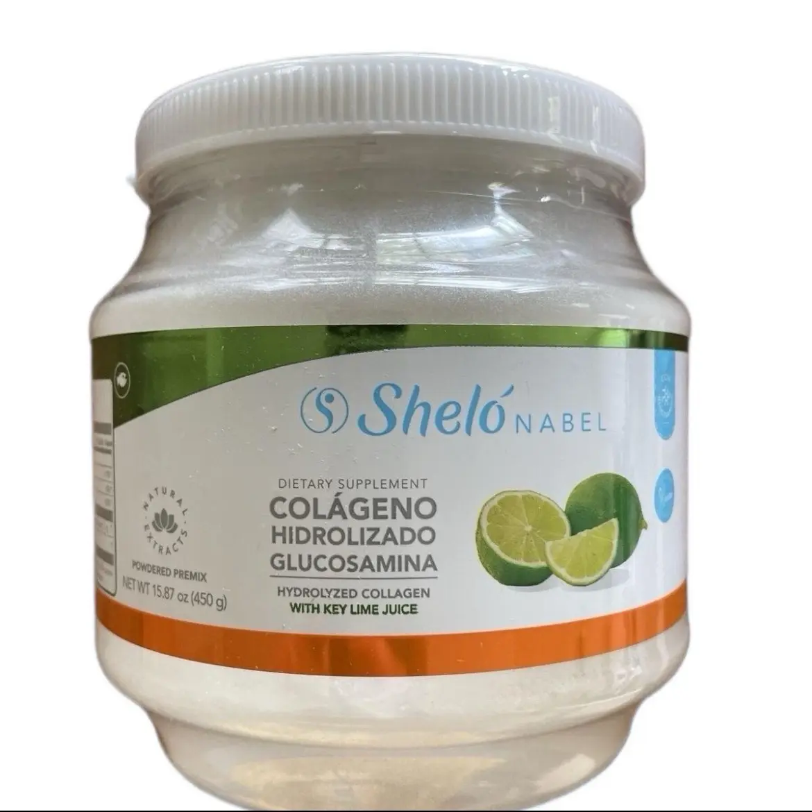 SheloNabel Limón Flavored Collagen Powder for Skin, Hair & Nail Care, Gluten-Free - 1 Pack - Supplement, Edible