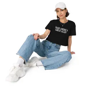 BLACK MAGA CROP TOP