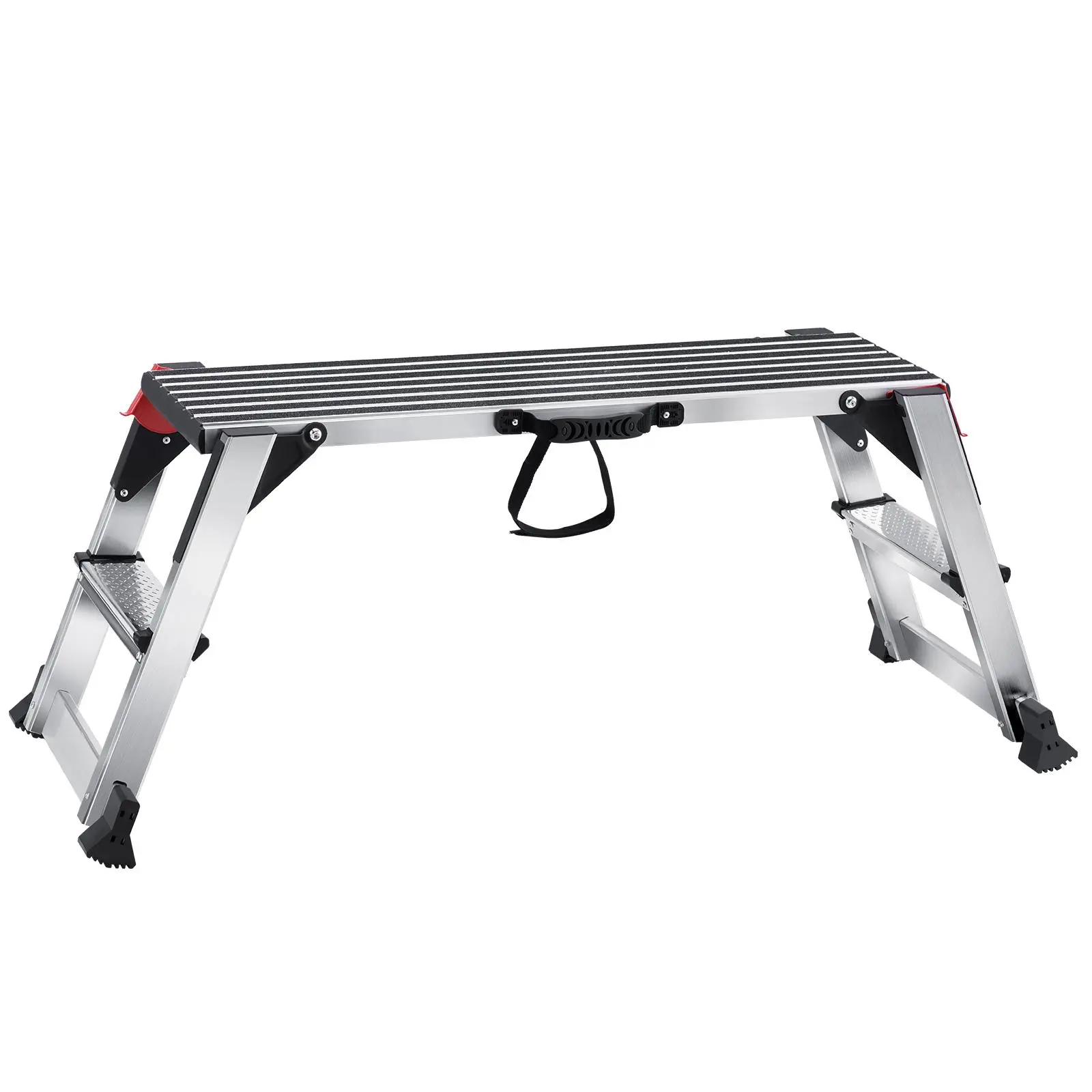 【Summerfinds】VEVOR Folding Work Platform, 660 lbs Load Capacity, Aluminum Drywall Stool Ladder, Heavy Duty Work Bench w/ Non-Slip Feet, Ideal for Washing Vehicles, Cleaning, Painting, Decorating