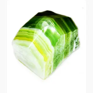 Green Calcite, Green top polished point