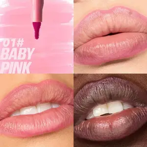 1pc Long-Lasting Waterproof Lip Liner Pencil, Lip Liner Makeup - Matte Finish, Non-Sticky Formula, Precise Tip for Lip Contouring - All-Day Wear, Smudge-Proof, Transfer-Resistant, Transfer Proof Lipliner - Available in Pink, Red, Brown, Nude