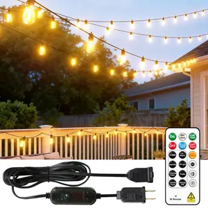 HXWEIYE 10FT LED String Lights with Controller (Light Sensor + DIY Timer + 8 Lighting Modes) & Remote – Perfect for Holidays, Parties & Home Decor