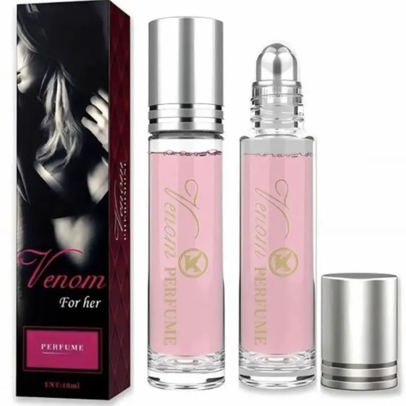 2PCS Women's Venom Pheromone Perfume, 0.34oz Portable Rollerball Infused Essential Oil Cologne Perfume for Women,Ideal for Attraction, Dates, Daily USe Valentine’s Day gift