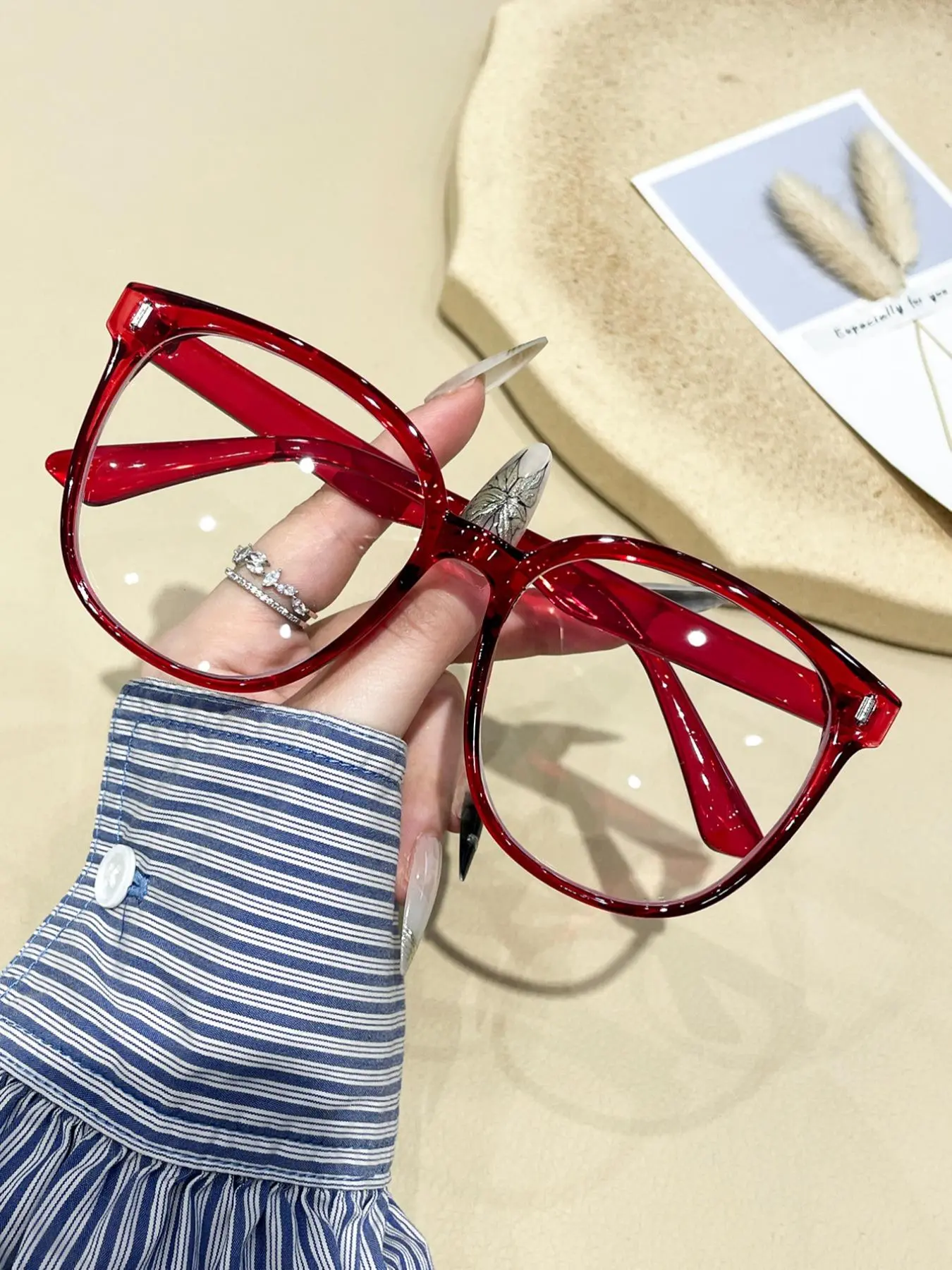 Women's Fashionable Square Lightweight Frame Eyeglasses, Casual Trendy Anti-blue Light Eyeglasses for Everyday Use, Fashion Accessories for Outdoor Activities, Stylish Square Frames, Square Frame Eyewear, Fashion Accessory Eyewear