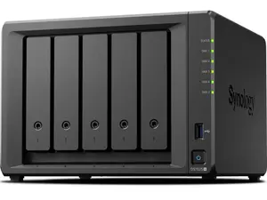 Synology DS1525-Quad-Core 5-Bay NAS with 16GB RAM & 10TB 5 x 2TB of Synology Plus Storage Drives & 10GbE Fully Assembled Adapter, Black
