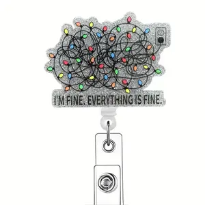 Christmas badge holder