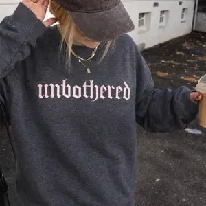 Star’s Shining Gifts Embroidered Unbothered Gildan Crewneck Available in Additional Colors Comfortable & Stylish