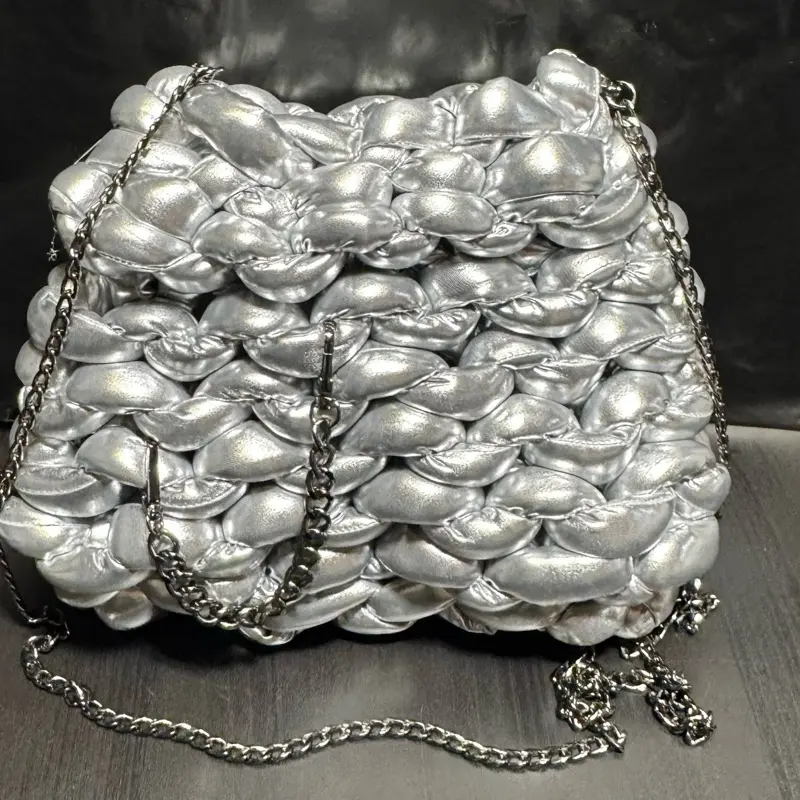Silver Bullet Crochet Pocketbook Handbag