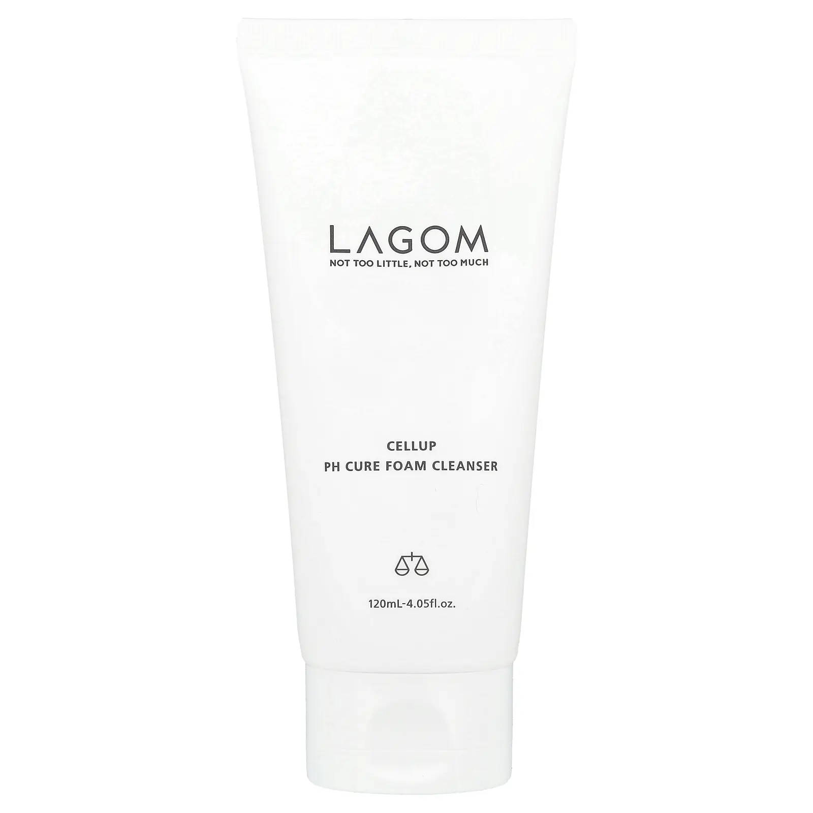 LAGOM Cellup pH Cure Foam Cleanser, 4.05 fl oz (120 ml)