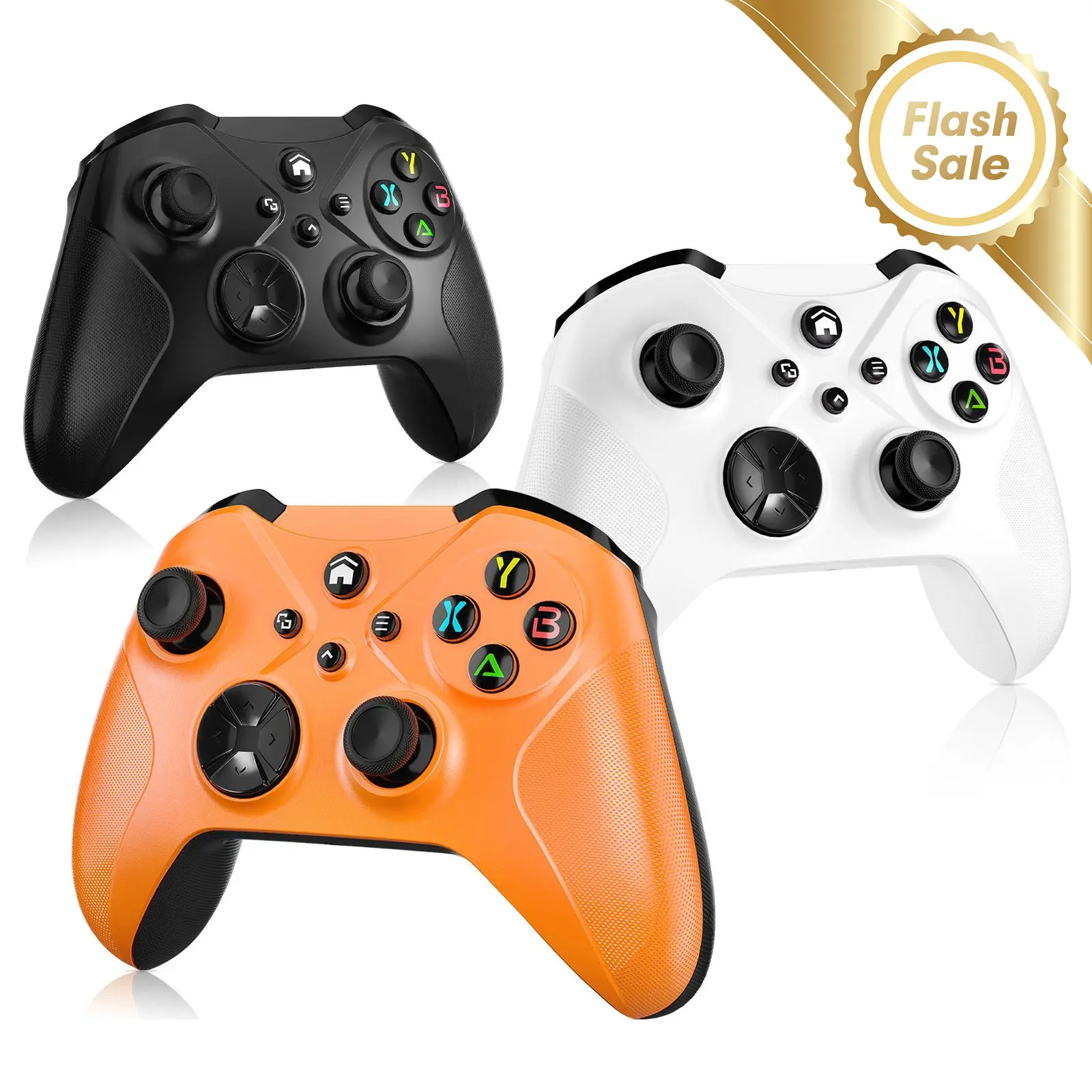 Xbox One S Wireless Controller Pro, Multi-Platform Gamepad for Xbox One/PC/Android/iOS with Turbo, Macro & Dual Vibration, Bluetooth/USB-C/WiFi Connectivity,TikTokShopStockUp