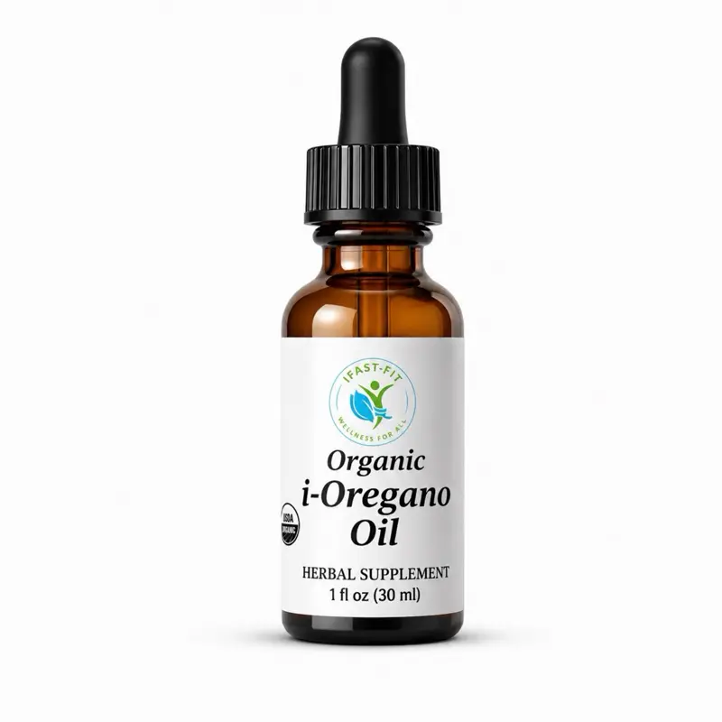 IFastFit Organic Oregano Oil 80% Certified Mediterranean Supplement 34% Carvacrol for Immune Health & Wellness Natural Healthcare