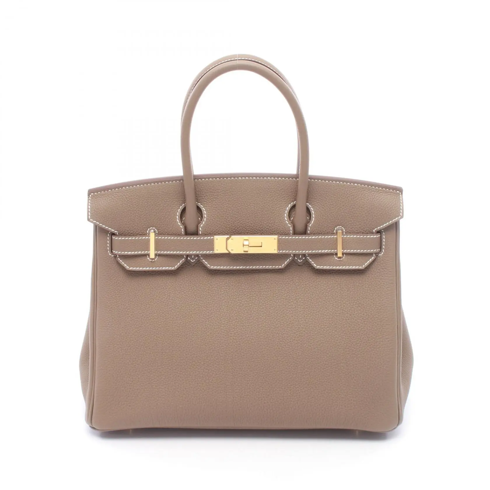 Pre-owned HERMÈS Calfskin Shoulder Bags Hermes Birkin30 Togo