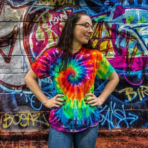 Psychedelic Rainbow Spiral Tie Dye Unisex T-shirt