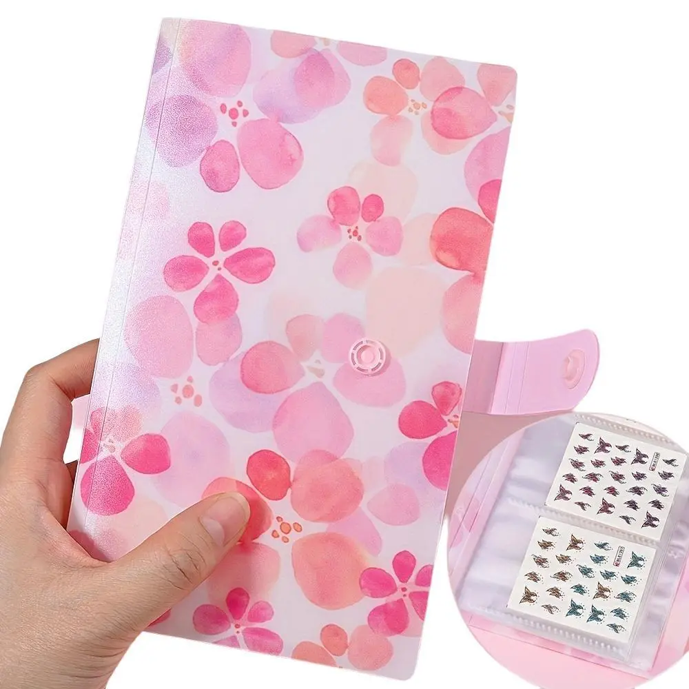 Manicure Nail Sticker Storage Book, Sticker Sleeve, Sticker Sheets, Sticker Cards, Decal Stickers Book, 240 Slots Organizer for Nails, Albums & Stamps, Essential Home Beauty Care Tool