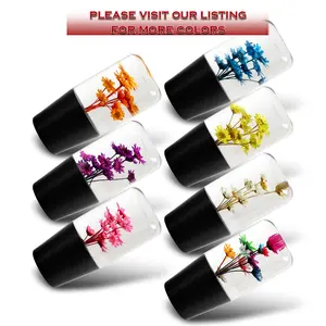 10CM JDM Clear Real Flowers Manual Gear Stick Shift Knob Lever Shifter Head VIP