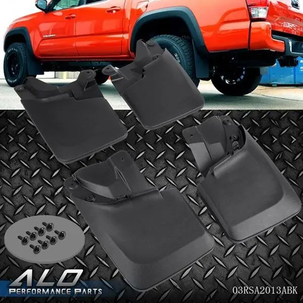 Fit For 2016-2020 Toyota Tacoma Front & Rear Mud Flap Splash Guard Mudguard Kit