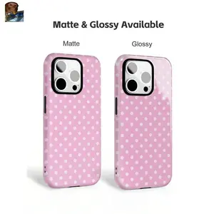 MagSafe iPhone Case Polka Dot Pattern 2-In-1 PC TPU Hard Soft Case With Large Window For IPhone 11 12 13 14 15 16 17 Pro ProMax Air