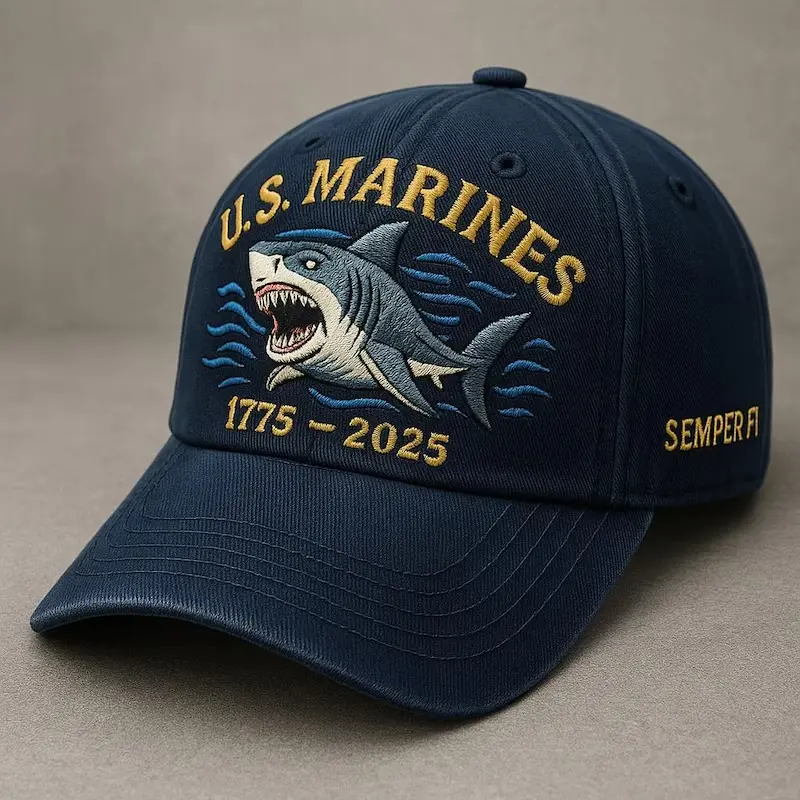 U.S Marines Embroidery Cap, Retro U.S Army 250th Baseball Hat, USMC Marine Corps Classic Cap, Decorations for Papa Uncle Brother Husband, Embroidered Washed Cap, Baseball Cap Full Colors For Men Women Washed Hat