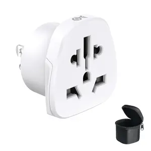 Universal Travel Adapter for  Outlets, World to  Plug Adapter, Works with Type C/G/A/I/N Power Plugs, UK/Ireland/// to  Converter, CE & RoHS, White