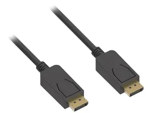 Nippon Labs 10Ft DisplayPort Male/Male Cable V1.2 4K up to 144Hz, Black DP1.2 Cable - 60DP12V-MM-10