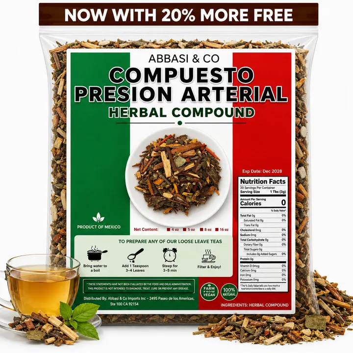 Presion Arterial Herbal Tea Blend - Blood Pressure Tea Heart Functional Tea , Pressure Balance tea , Improves Blood Circulation Traditional Ancient Mexican Herbal Mixture 4oz