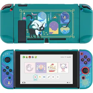BY-P Protective Case Slim Cover Case Compatible with Switch - Shock-Absorption and Anti-Scratch Skin Case for Switch - Alchemy Cat (for Regular Switch)