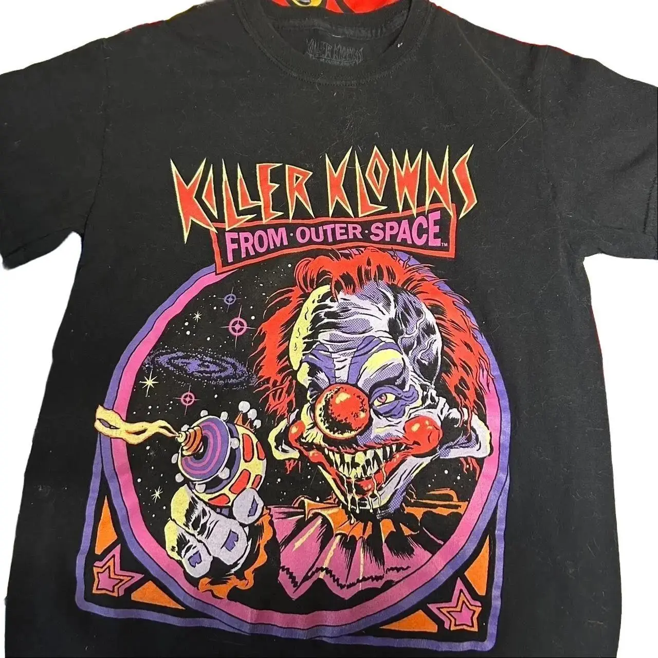 Killer Klowns horror movie vintage short sleeve classic shirt, Graphic tees, Short sleeve, T Shirt for Men, cotton, Top, Menswear