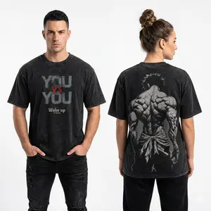 Baki Hanma Baki the Grappler Colletion Anime Double Printed Vintage Washed Tee - Tank Top Unisex Oversize Anime Manga Washed Heavyweight Cotton T-shirt