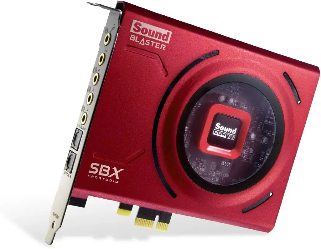 Creative Sound Blaster Z SE Internal PCI-e Gaming Sound Card & DAC 24-bit 192 kHz 116 dB SNR ASIO 600Ω Headphones Amp Mic EQ Discrete 5.1 Virtual 7.1 Dolby Digital Live DTS