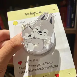 Cute SKZOO Mommy Puppy Magsafe Phone Grip - Magnetic Pop Socket & Kickstand - Kawaii Dog Lover Accessory