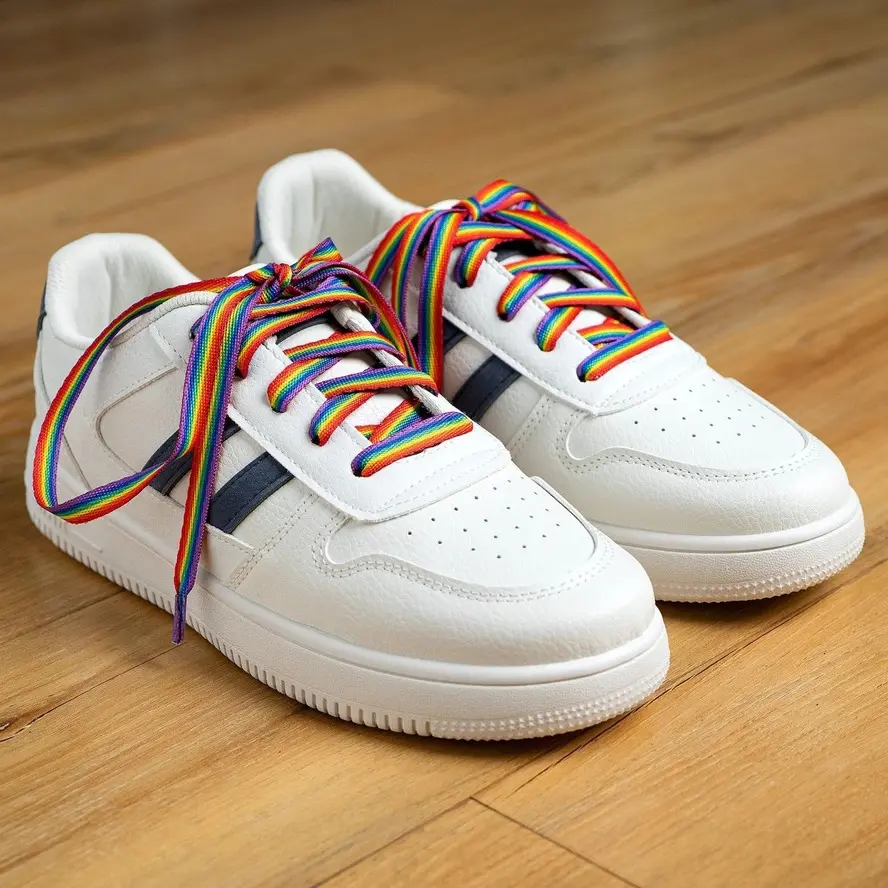 Pride Shoe Laces | 1 pair | Multiple Pride Designs | Rainbow, Transgender, Bisexual, and more