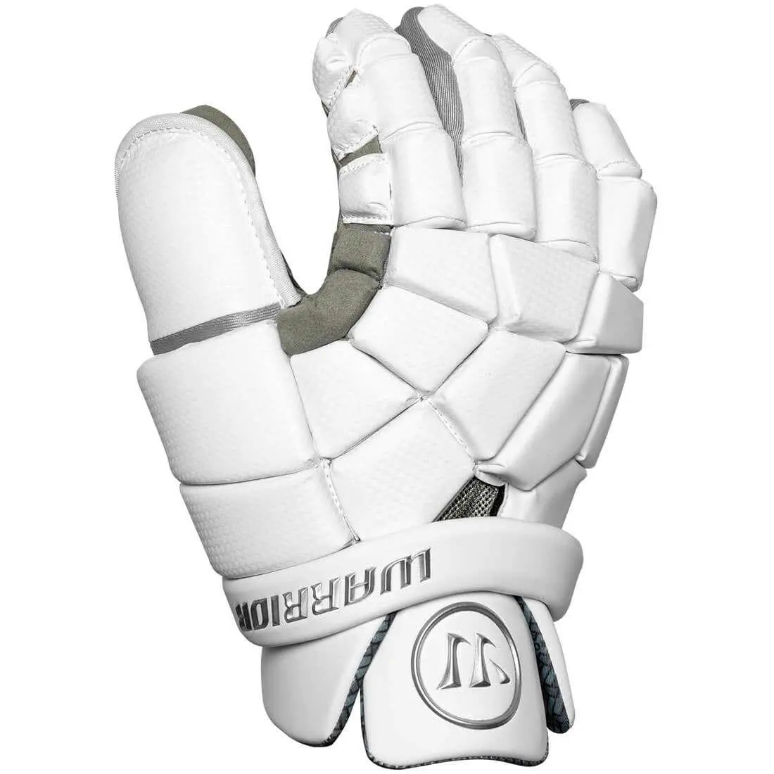 Warrior Nemesis QS Lacrosse Goalie Gloves - Full-Finger Technical Performance Sports Gloves with Shock Absorber Design, Lock Thumb+, Authentic Pro Palm, Enhanced Palm Feel, Improved Range of Motion, Knuckle Protection, Cuff Simplified Design
