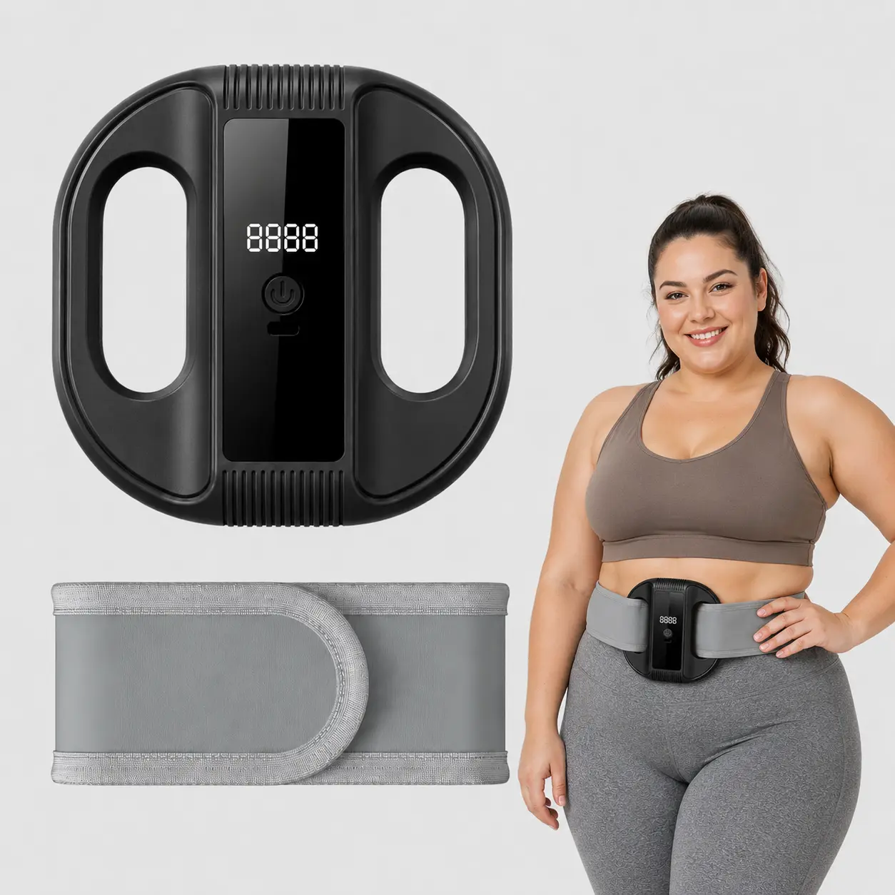 2026 New Fascia Ring R10 Mini Muscle Recovery Fascia Device upgraded adjustable strap fits Up to 55in waist, Cordless Rechargeable, Designed for Waist & Back Muscle Recovery portable massager parents gift summervibes