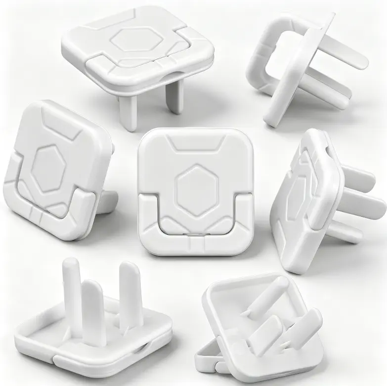 32 Pack Childproof Outlet Plug Covers, Hidden Pull Handle Socket Guards, Baby Proofing Electrical Safety Covers, Prevent Kids from Touching Wall Sockets