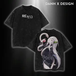 Echidna Re:Zero Mystic Oversized Tee – Witch Lore Edition | Soft Cotton Streetwear for Anime Fans Who Respect the Depth of Greed & Wisdom