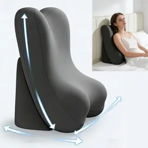 1 PC Comfortable Reading Pillow for Bed, Supportive Memory Foam Backrest Design, Ideal for Reading, Watching TV, Home Relaxation, Single Piece