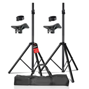5 Core Speaker Stand Tripod Pair Heavy Duty Adjustable 72" Universal Mount for PA DJ Studio w Bag