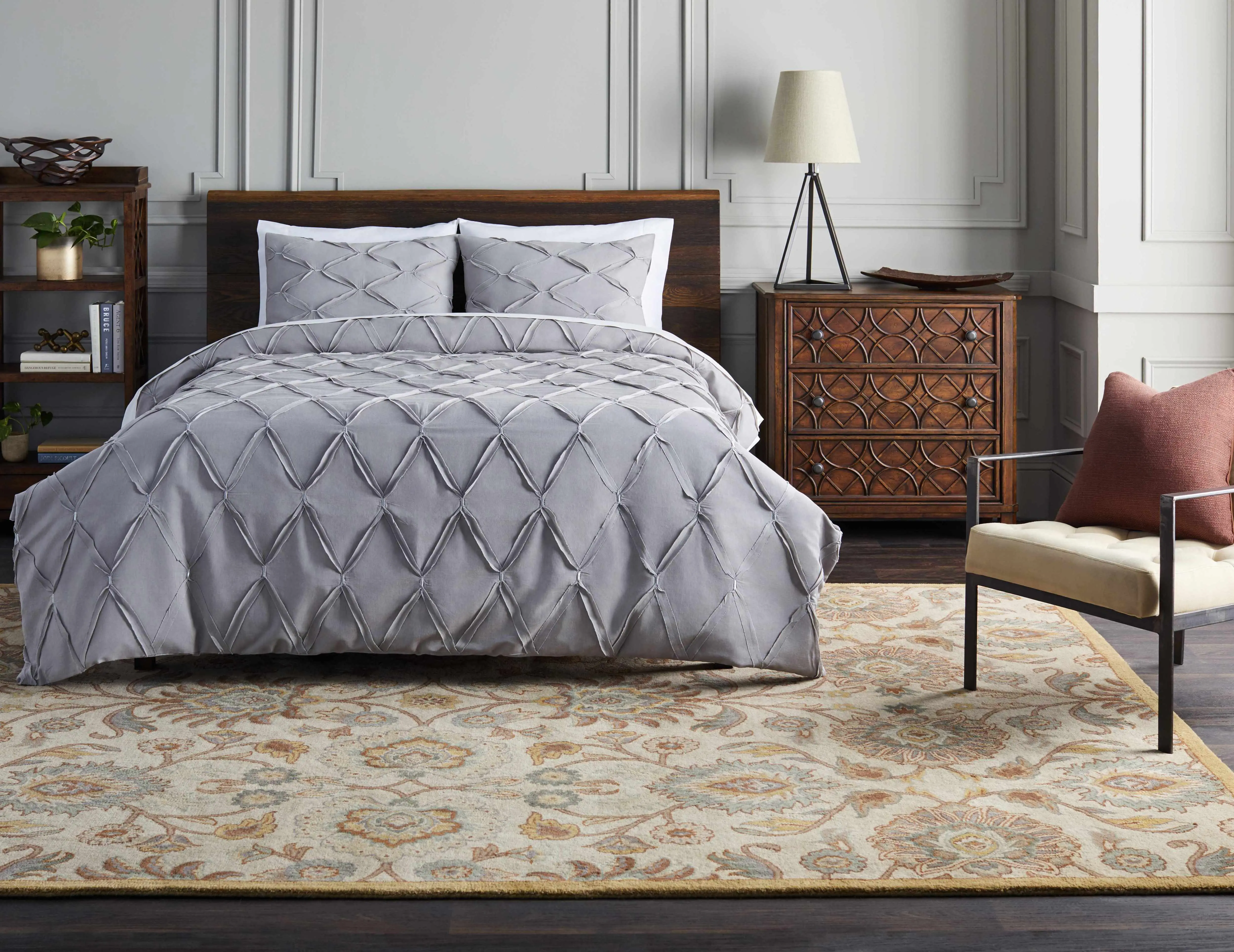 Caesar Hand-Tufted Tan 1012 Wool Rectangle Cozy Decorative Area Rug, Cozy Area Rug