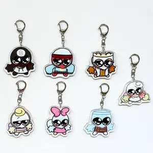 Dandy's World Keychain - Toodles Gigi Teagan Poppy... Dandys World Merch Acrylic Charm Keychains, Keychain Acrylic Charms, Small, Meaningful, And Full Of Character, Unique Keychains That Add Charm To Every Bag And Key.