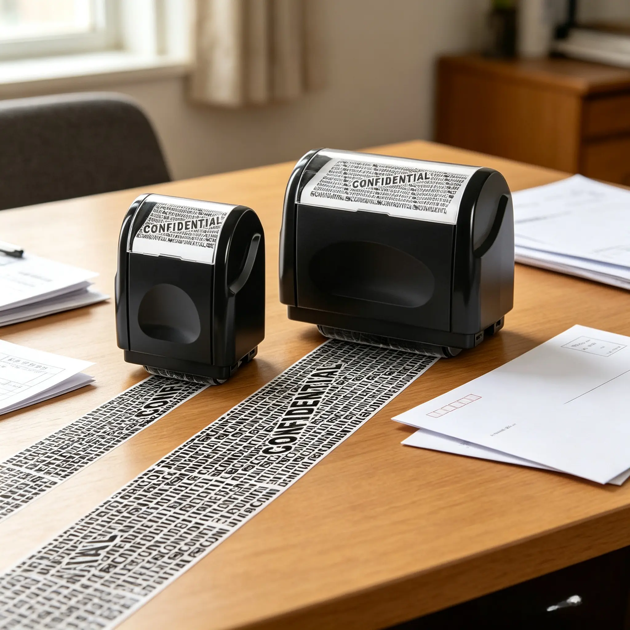 All-Around Privacy Roller Stamp for Secure ID & EHID, Black Friday Home Supplies for Identity Theft Protection, Anyone Protecting Private Data & Confidential Info Guard, Prevents Identity Theft