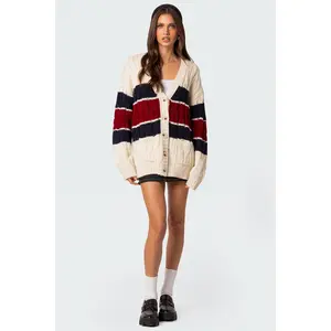 Tinsley Oversized Cable Knit Cardigan