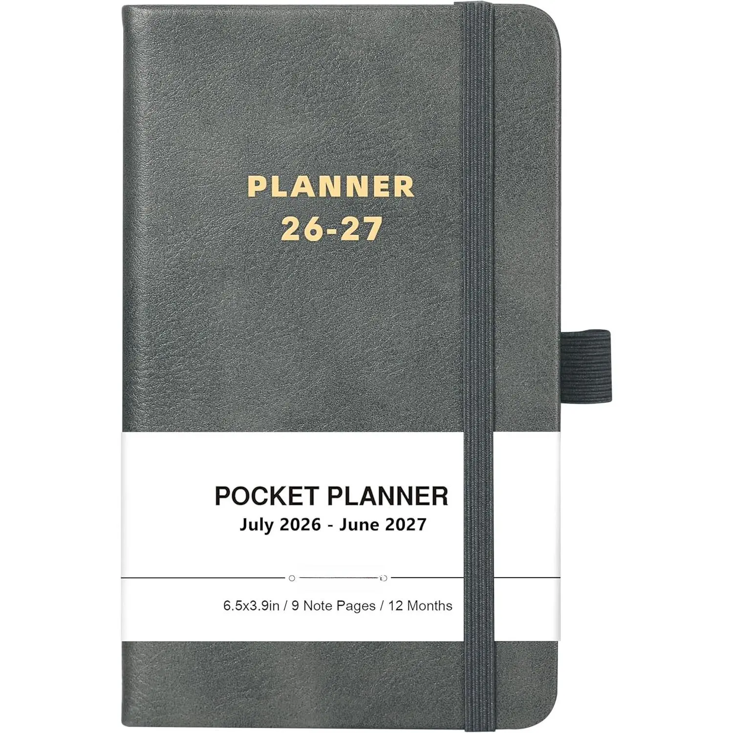 2026-2027 Pocket Calendar - 2026-2027 Pocket Calendar for Purse, Jul. 2026 to Jun. 2027, 6.4'' x 3.9'', Academic Planner Weekly and Monthly, with Elegant Leather